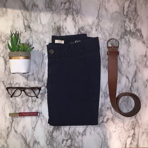 J Crew navy blue Frankie pants!